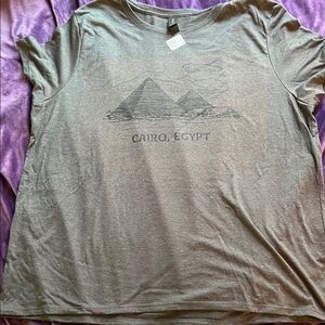 Pyramid Cairo Egypt Graphic T-Shirt (Women’s 2XL)